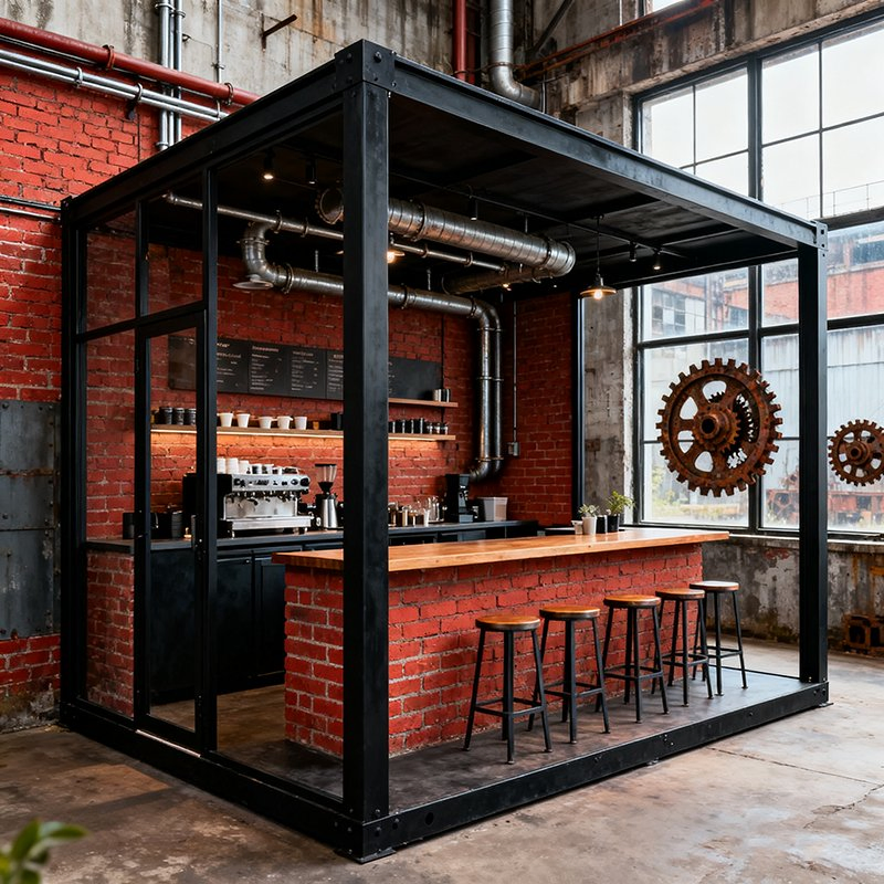 Portable Prefab Store Tiny Home Design for Pop up Shops