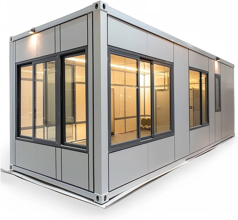 40FT Expandable Flat Pack Container House Modular Prefab Cold Climate Insulated Office