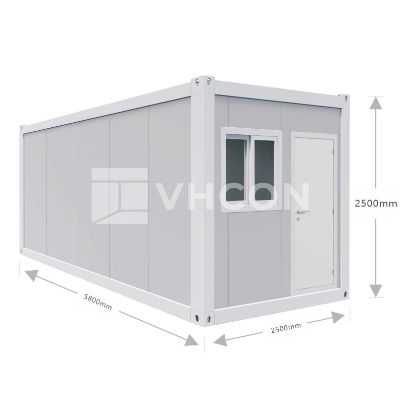 Movable Modular Prefab Portable Homes Wooden Tiny 2 Bedroom 20FT Kitchen Fully Furnished Luxury Living Steel Sandwich Wall Panel Prefabricated Container House