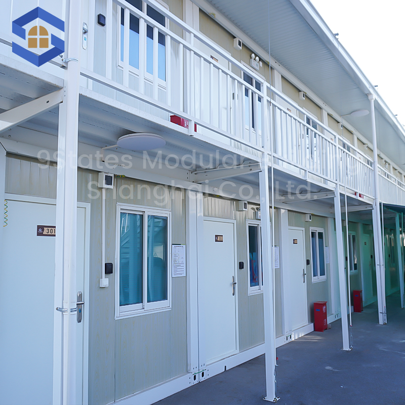 Stylish Prefab Container Apartment Casa Prefabricada Modular Steel Assembly for B&B Office Europe USA Export