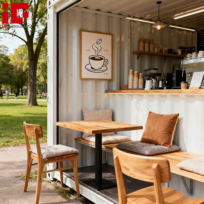Low Price 20FT 40FT Prefab Steel Modular Portable Container Coffee Shop