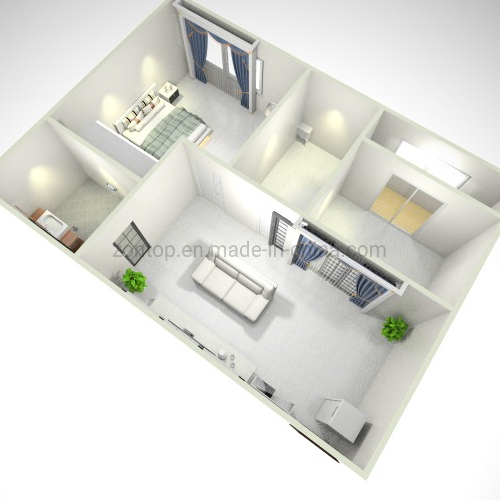 Contemporary 2 Storey Luxury Container House Luxury Flatpack Modular Container Houses with Solar off-Grid