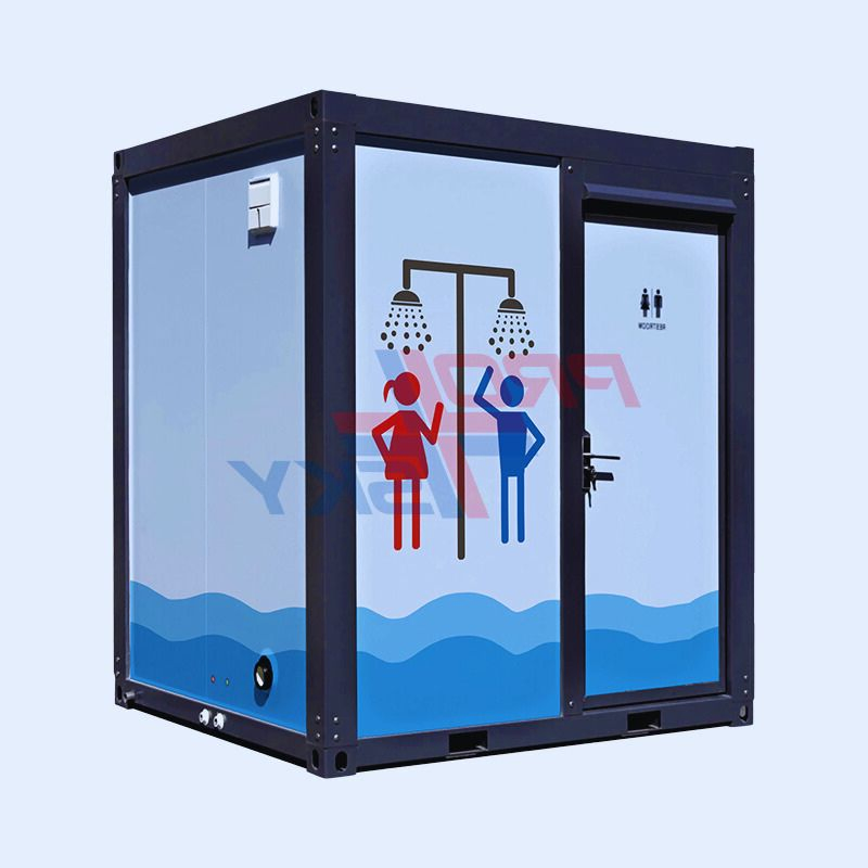 Outdoor Fireproof Insulated Portable Bathroom Mobile Toilet Unit