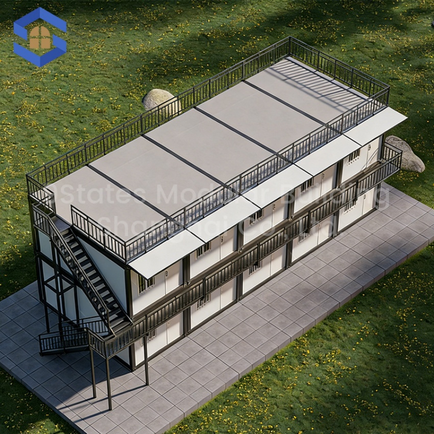 Modular-Expandable Prefabricated Steel Building Hydraulic Side-Slide Expandable School Classroom