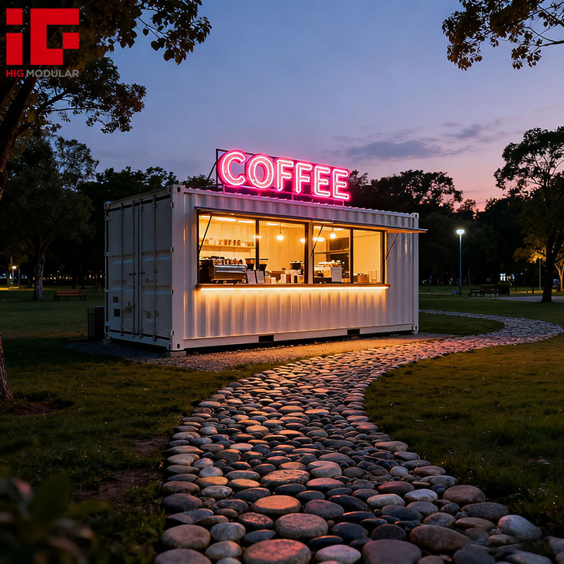 Low Price 20FT 40FT Prefab Steel Modular Portable Container Coffee Shop