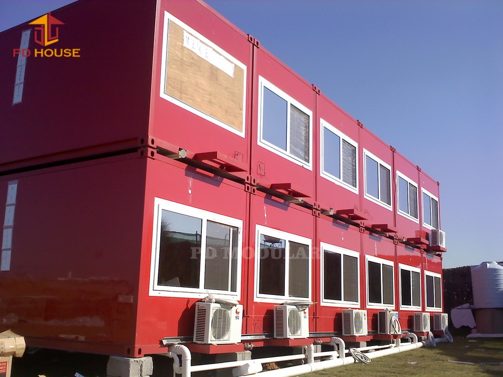 High Temperature Hot Container Worker Dormitory Construction Building Modular Temporary Accommodation House