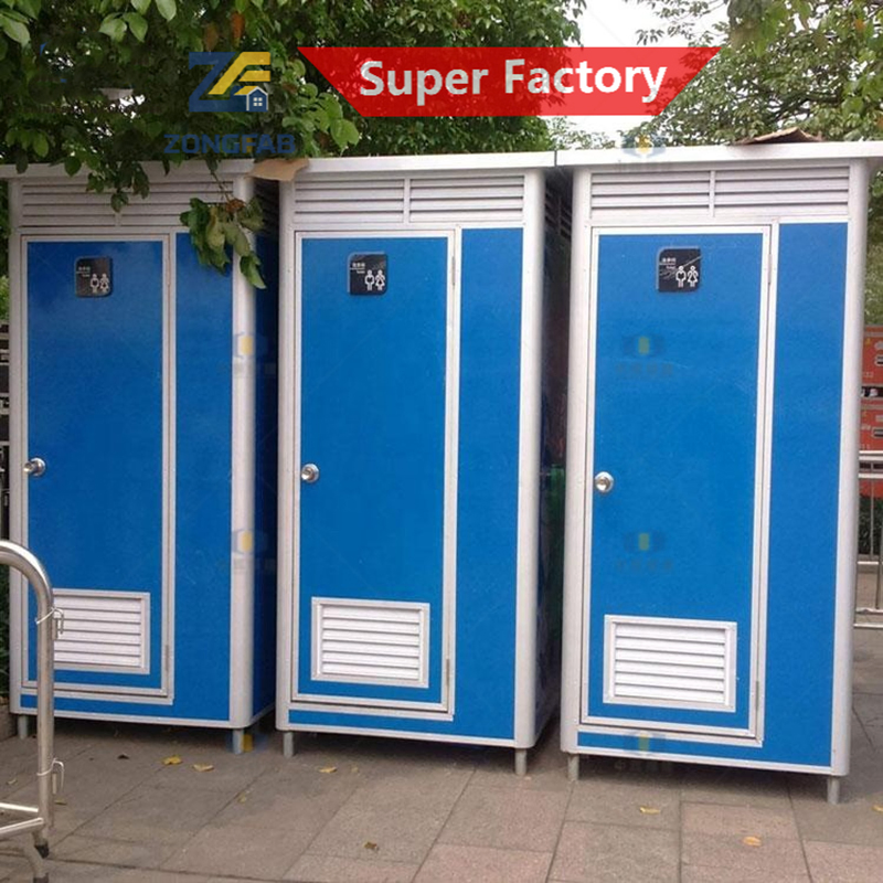 Prefab Mobile Toilet Unit for Temporary Housing Camps and Outdoor Sanitation Use