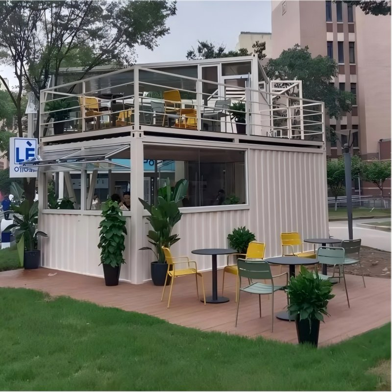 Modular Prefabricated Container Shop Building for Street Food Stall, Cafe, Retail Store &amp; Takeaway Business