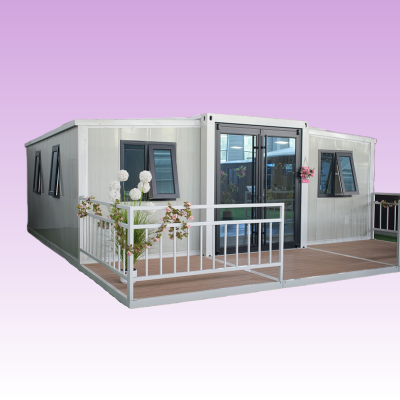 Stylish Prefab Living Unit Featuring Kitchen and Bathroom Amenities