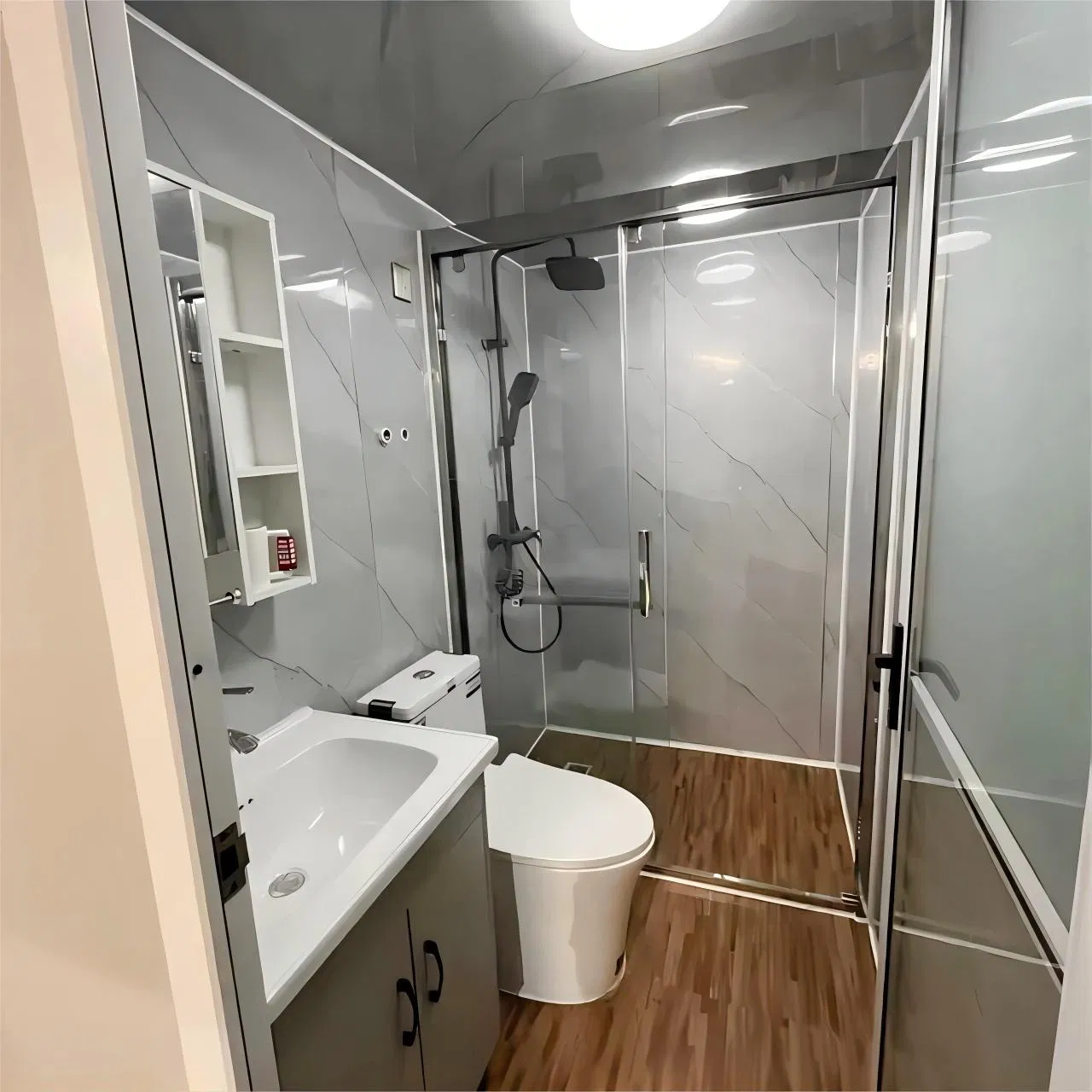 Cheap Prefabricated 20FT Double Wing Houses 2/3 Bedroom Prefab Building Expandable Container House