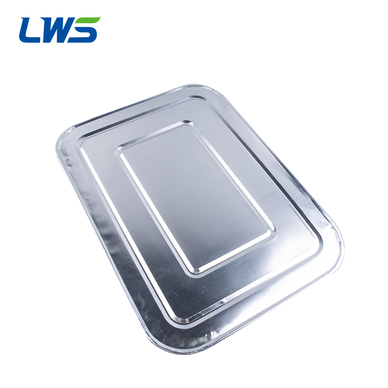 370X270mm Disposable Foil Loaf Baking Pan Aluminum Hot Food Packaging Container with Foil Lid