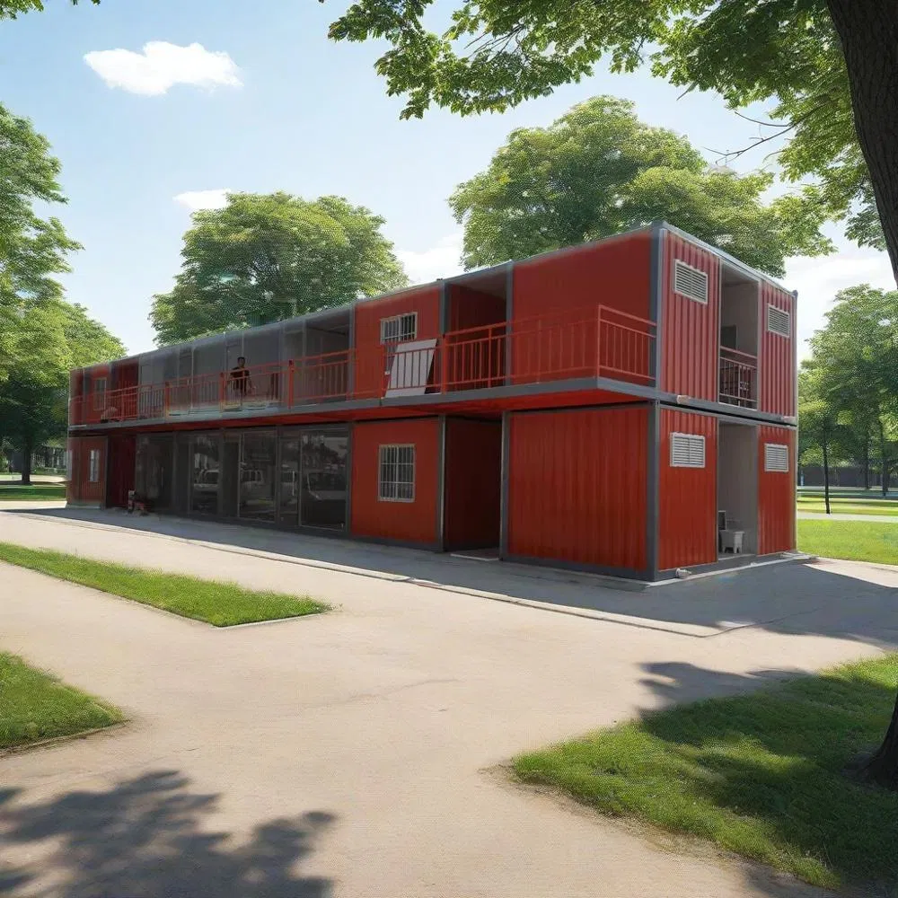 40FT Prefabricated Container House for Temporary Construction Sites