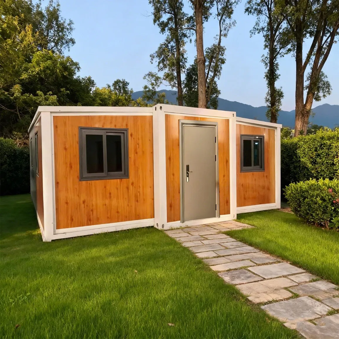 20FT Expandable Prefab Container House Modular Portable Folding Tiny Home for Residential and Office Use