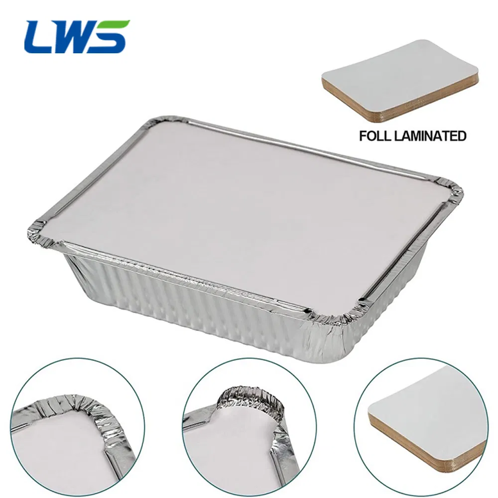 Small Takeaway Round Color Disposable Aluminum Foil Food Baking Container with Cover