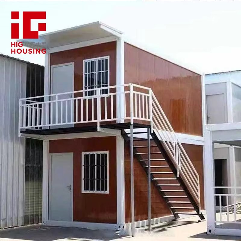 Prefab Modular Two Story Container House Homes Maison Prfabrique Casas Prefabricadas Modernas Office Container Worker Dormitory Labour Camp