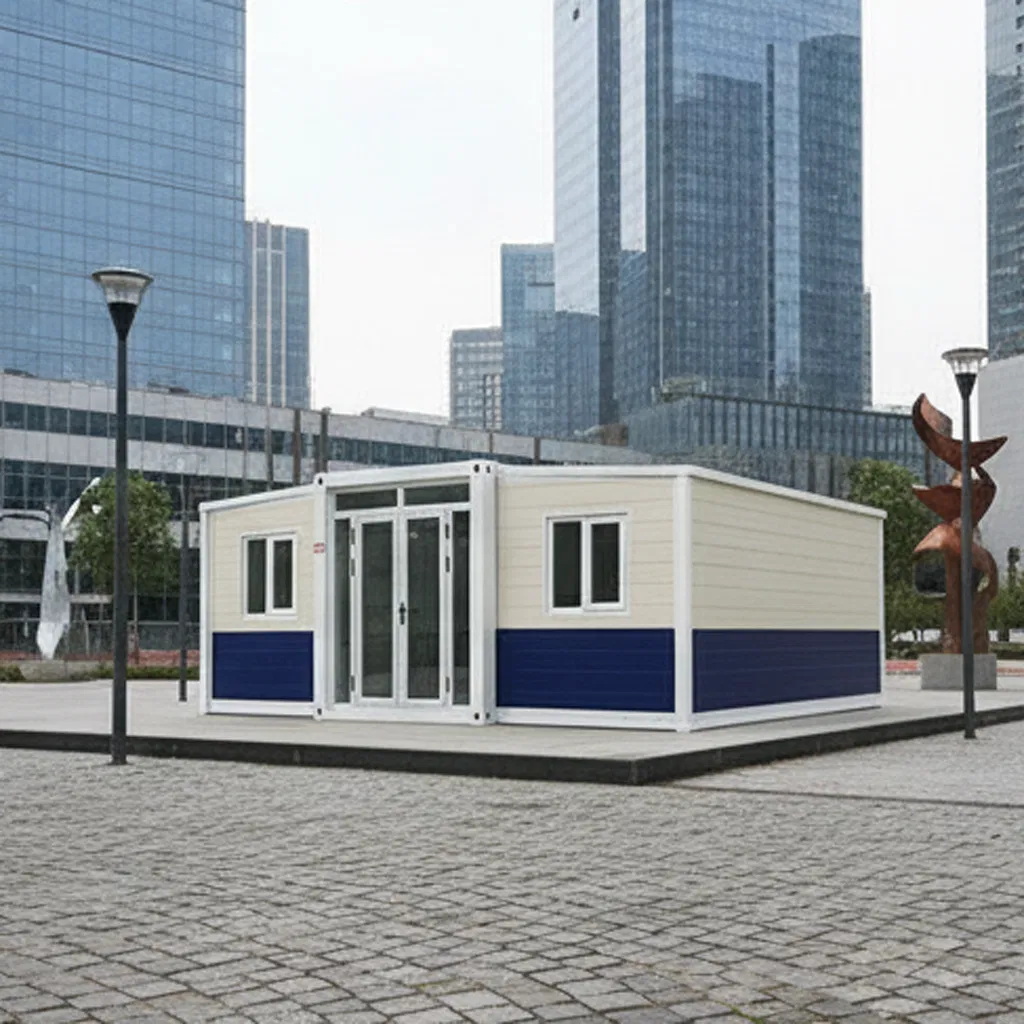 Luxury Supplier Factory Price Customized Double Wing Folding 20FT Prefabricated Expandable Modular Extended Prefab Home Container House