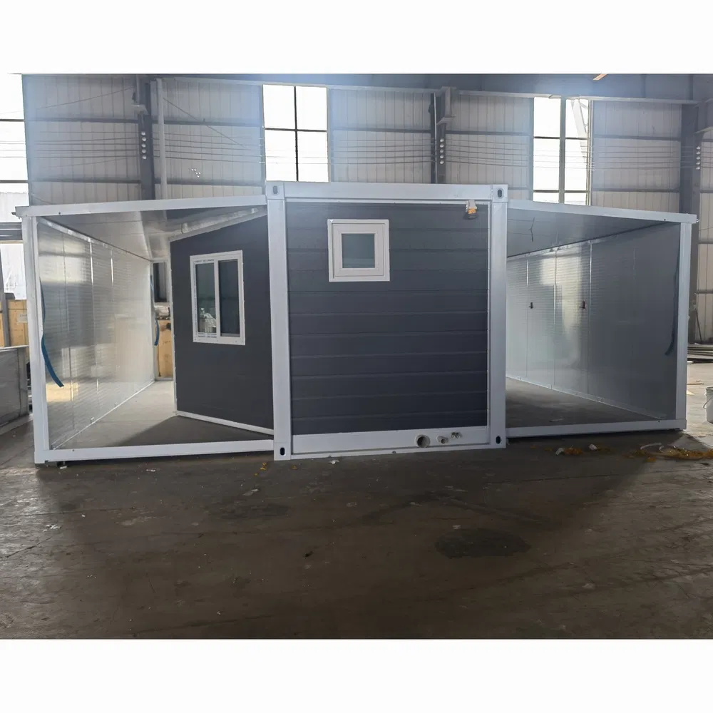 Wind Resistant Double-Wing Cabin Expandable Container House for Outdoor Exhibition Halls