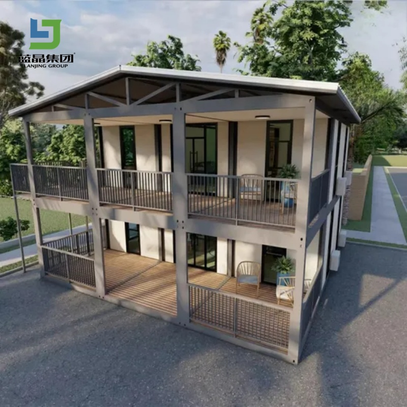 Expandable Prefab Container House - Foldable Steel Frame Portable Home for Office, Camping, Emergency Shelter - Quick Assembly &amp; Weatherproof