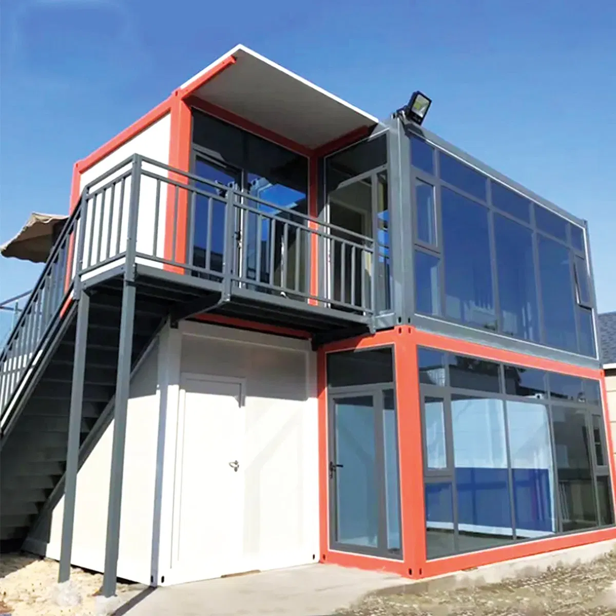 Fully Self-Sufficient off-Grid Container Homestead with Solar Array Container House