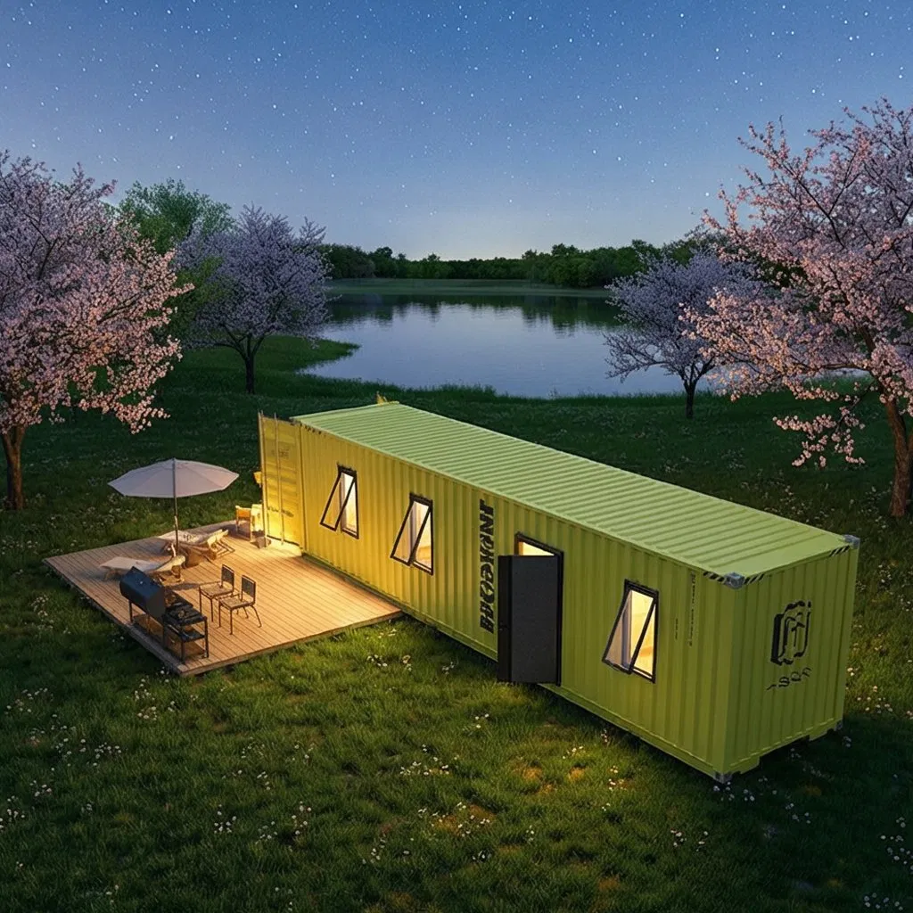 Durable Steel Aluminum Glass Frame Top 10 Luxury Prefab Prefabricated Living Portable Tiny Home Capsule Container Modular House