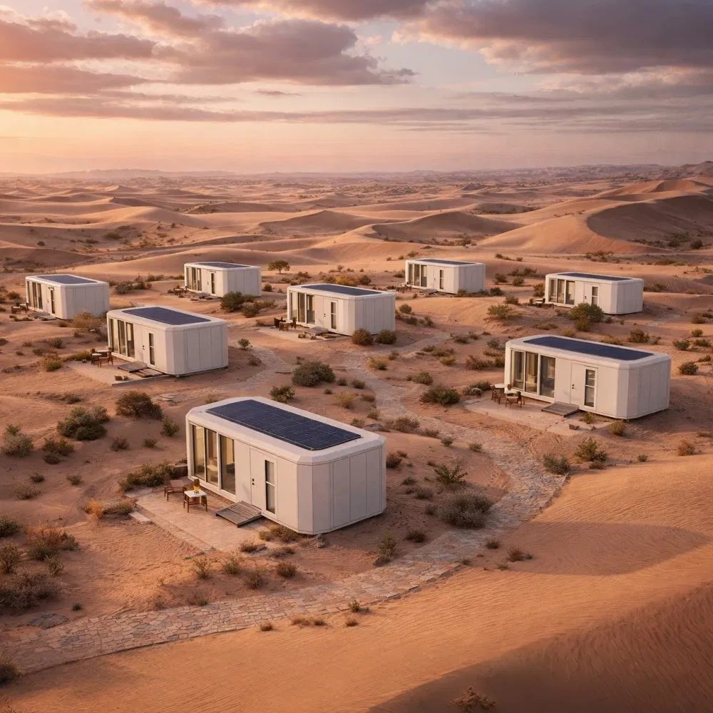 Stackable Space Capsule Home Modular System, Standardized Production and Scalable Multi-Unit Deployment