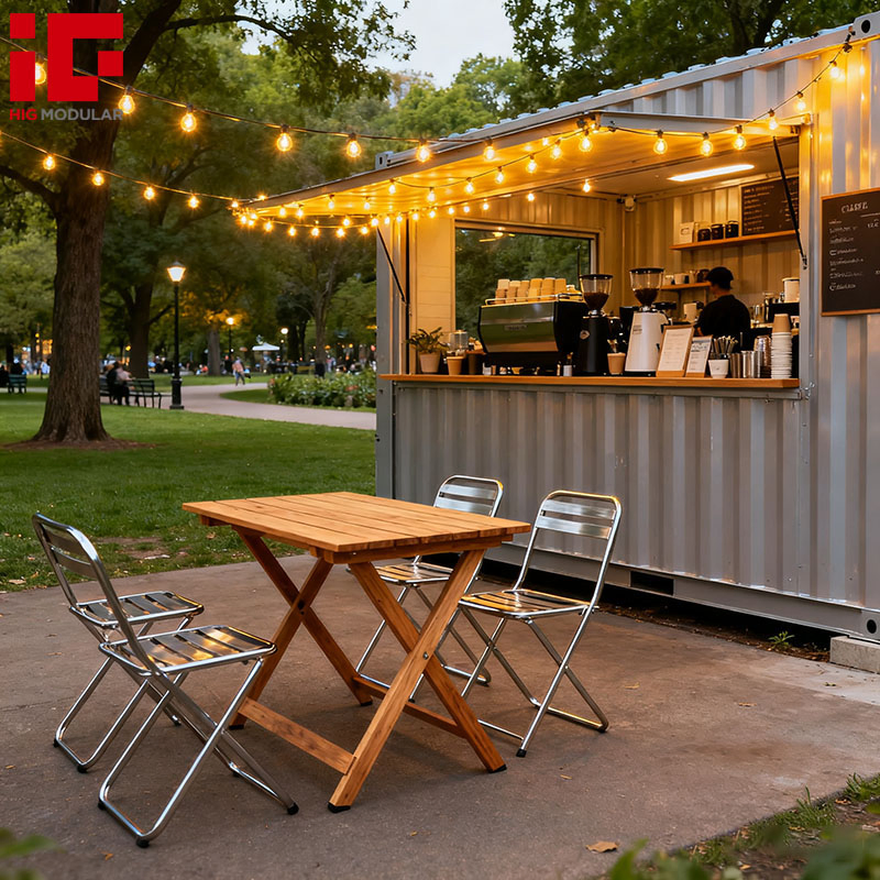 Low Price 20FT 40FT Prefab Steel Modular Portable Container Coffee Shop