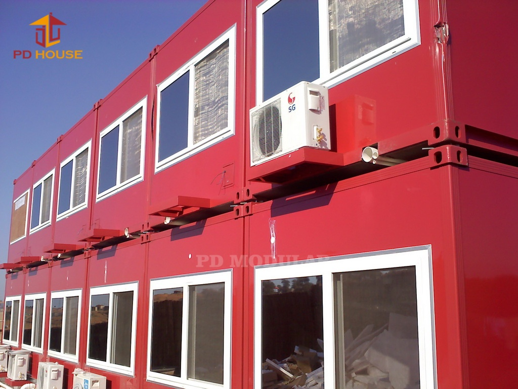 High Temperature Hot Container Worker Dormitory Construction Building Modular Temporary Accommodation House