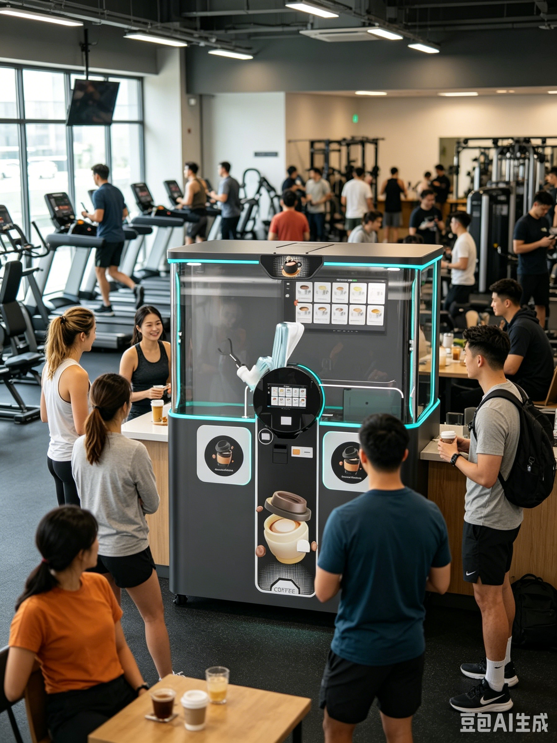 Robot Arm Automatic Coffee Vending Machine Touch Screen Unmanned Barista Coffee Robot for  Commercial Retail