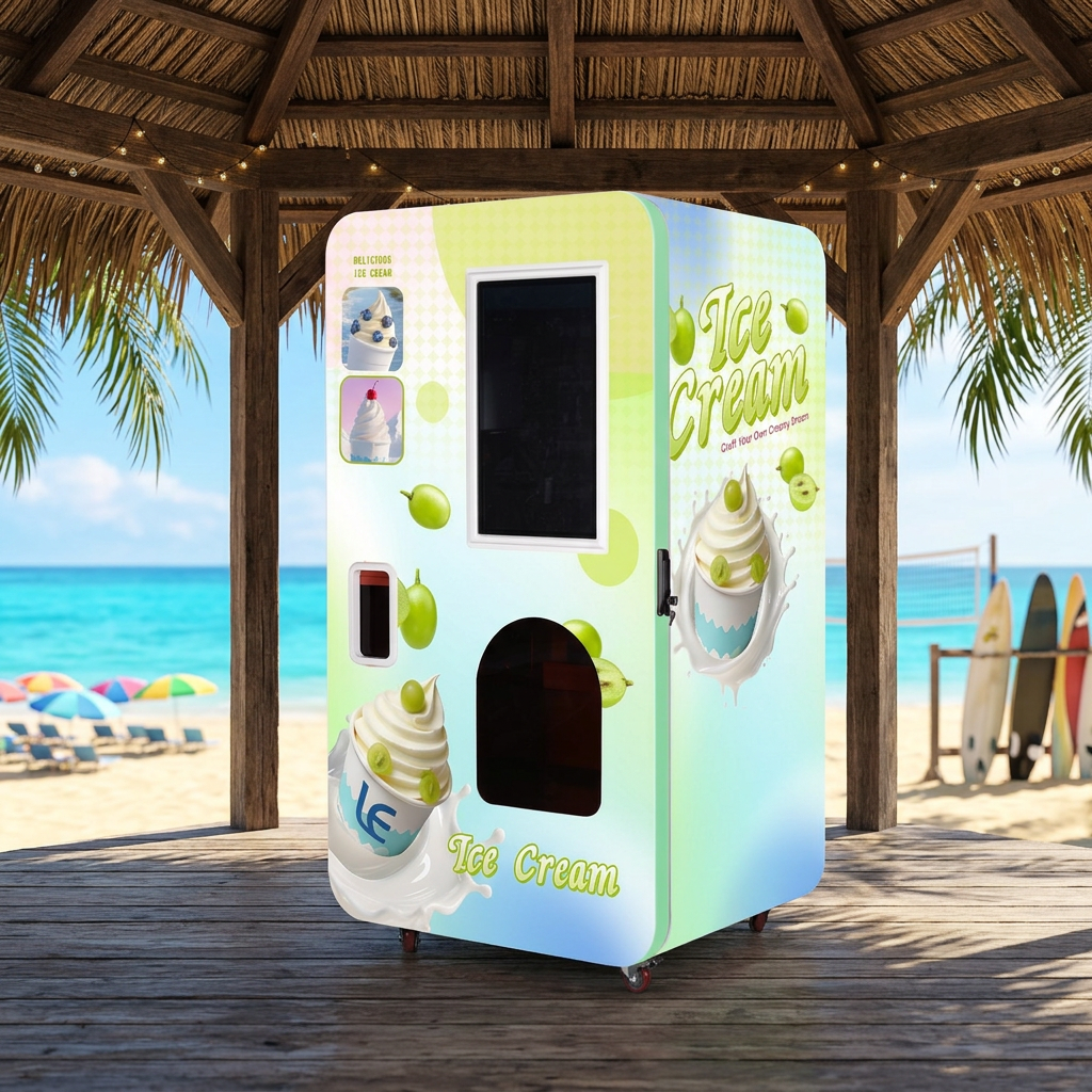 Soft Ice Cream Vending Machine for Hotels and Catering with Cashless Payment
