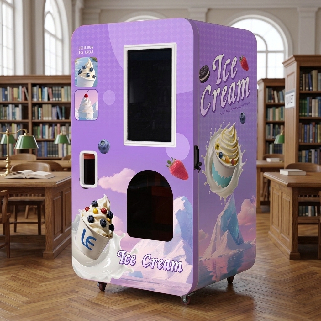Soft Ice Cream Vending Machine for Hotels and Catering with Cashless Payment