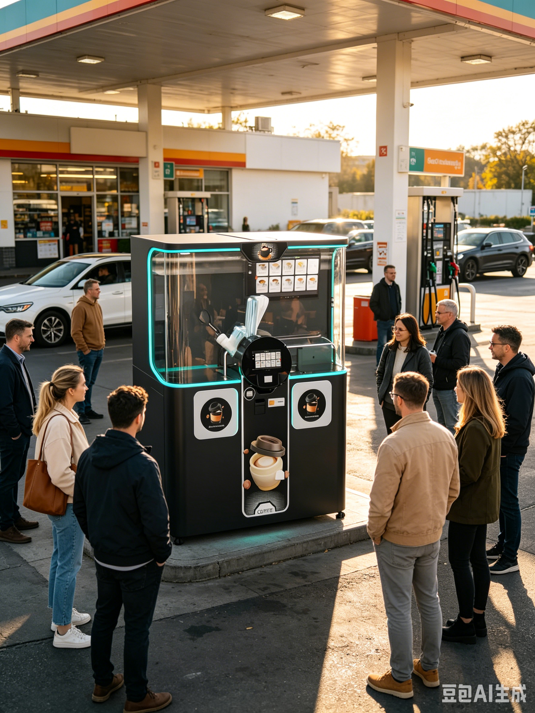 Robotic Arm Automatic Coffee Vending Machine Unmanned Self Service Coffee Maker for Hotel Cinema Campus Beach Amusement Park