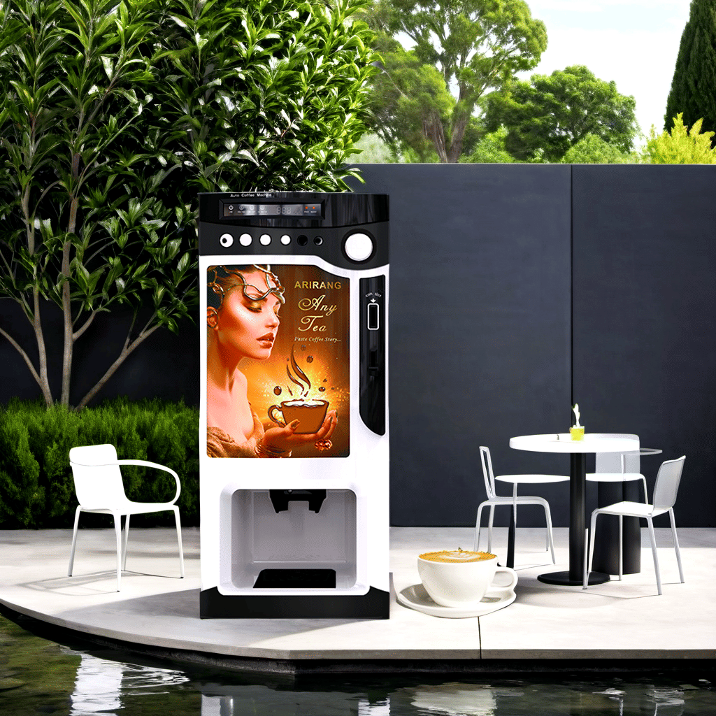 LE303V Quick Instant Coffee Vending Machine With Coin Payment