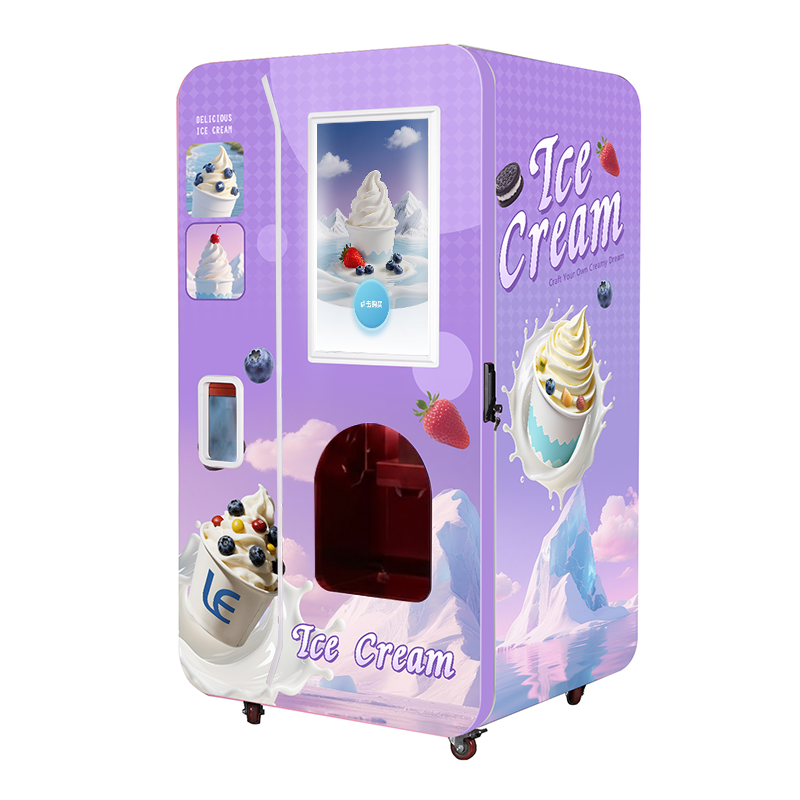 High Quality Automatic Ice Cream Vending Machine 24H With Multiple Payment System