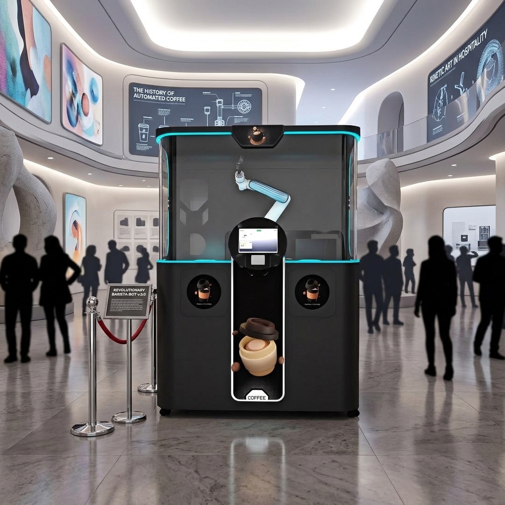 Printed Picture Coffee Vending Machine with Touch Screen