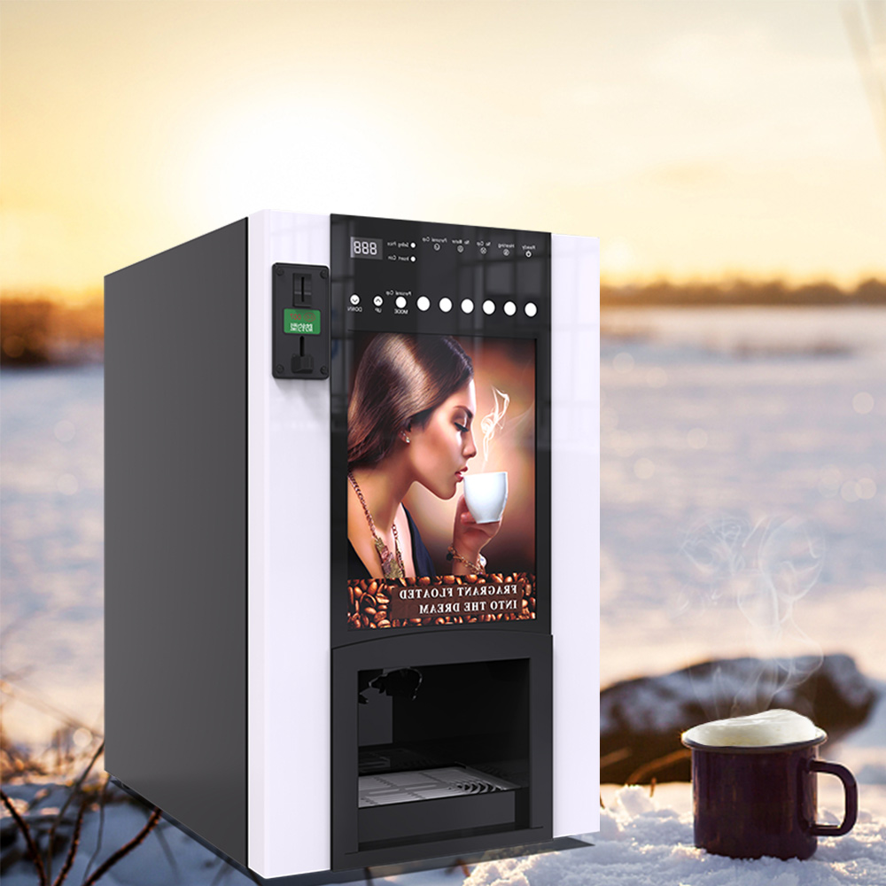 LE Turkish Coffee Vending Machine User-Friendly Interface Coin Payment 150-Cup Capacity Compressor Cooling System 1-Year