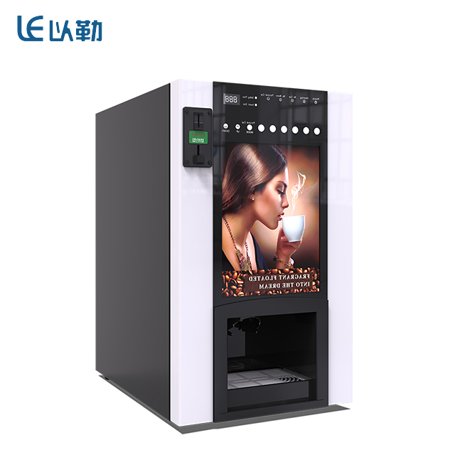 6-Drink Coin-Operated Desktop Vending Machine with 4 Containers