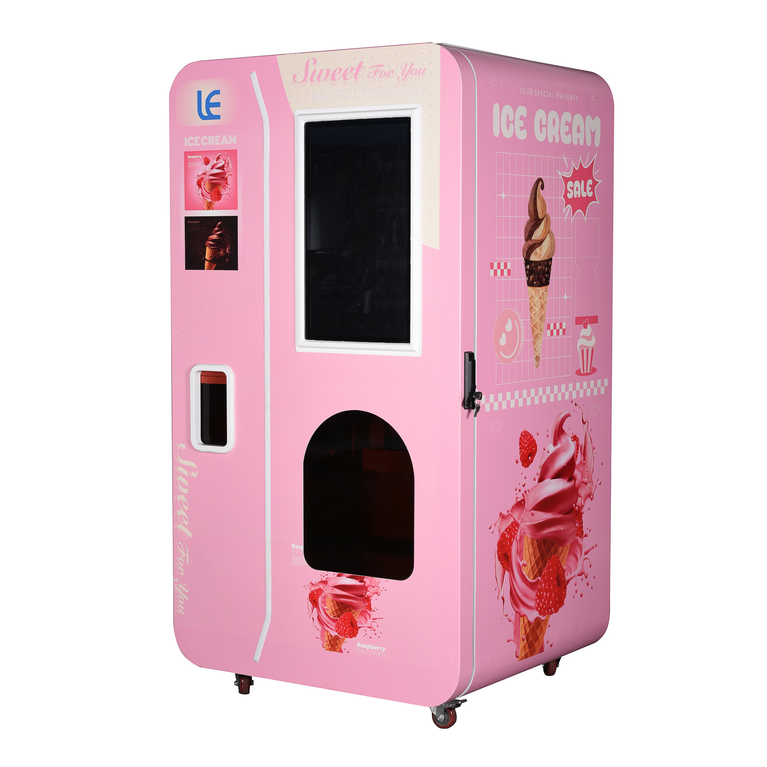 Commercial Ice Cream Equipment Multiple Flavor Ice Cream Making Machine Standing Style Self Serve Ice Cream Maker