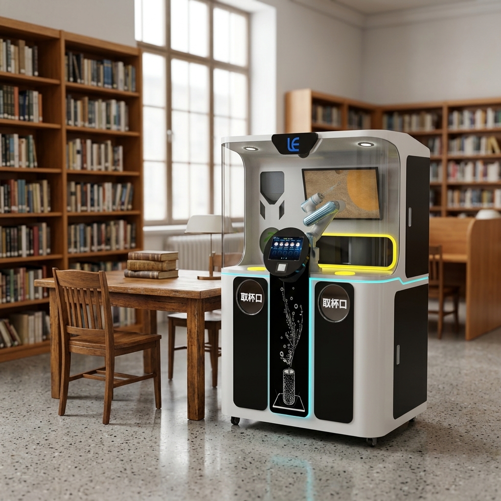 AI Intelligent Robot Barista Commercial Coffee Vending Machine  Cloud-Based Management