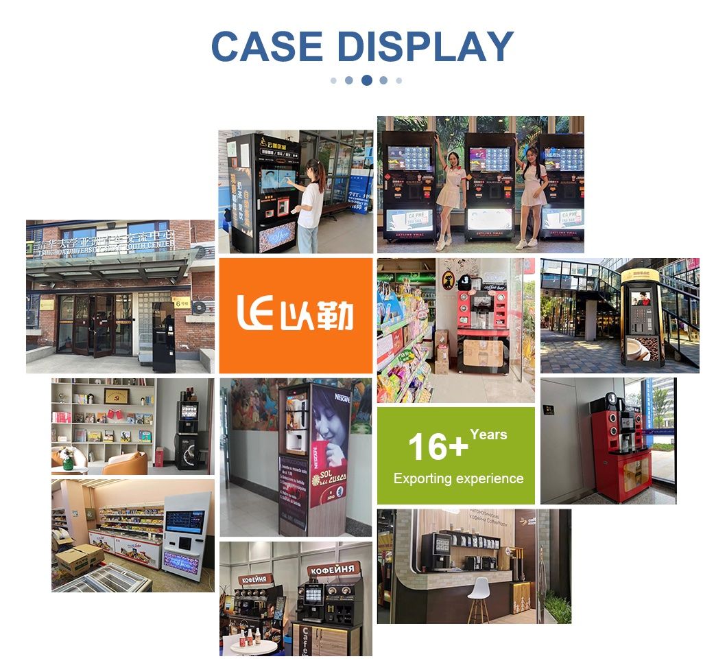 AI Robot Vending Machine With Robot Arm for Fresh Ground Cafe  for Different Situations