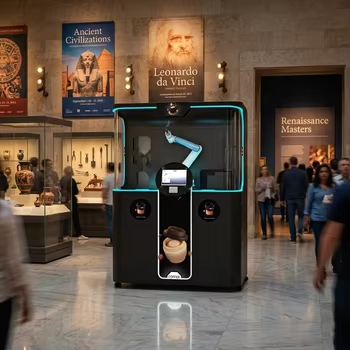 AI Intelligent Robot Barista Commercial Coffee Vending Machine  Cloud-Based Management