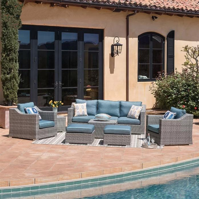 Hot Sale Modern Outdoor Patio Sectional Sofa Set for Villa