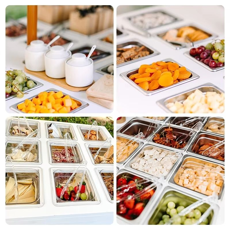 Prosky Food Drinks Candy Bar Mobile Cart Bundle for Sale