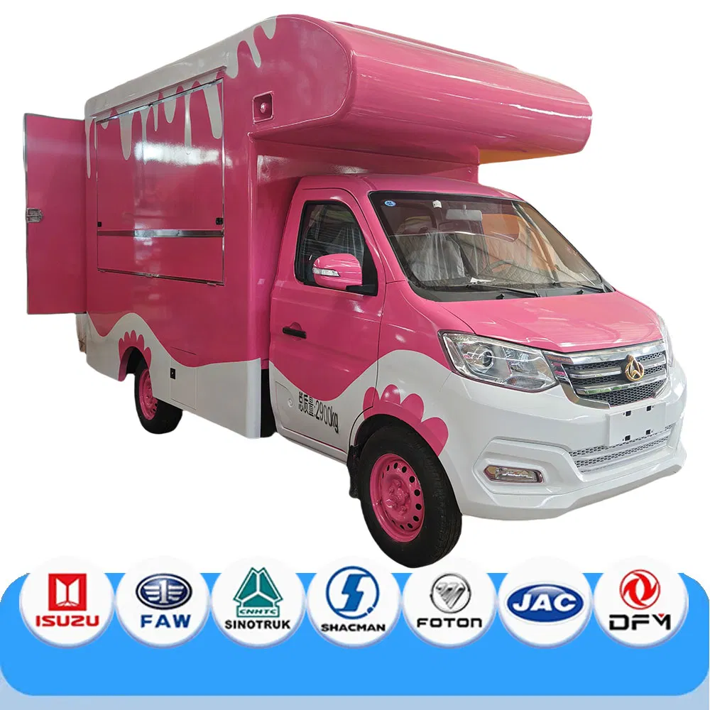 Street Bar Commercial European Standard Type Food Vending Food Cart Hamburger Cart Retro Fast Food Trailer