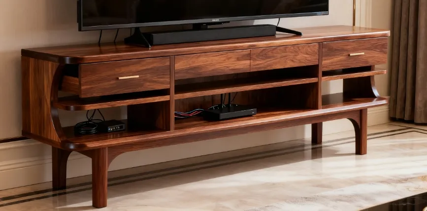 Solid Wood TV Stand