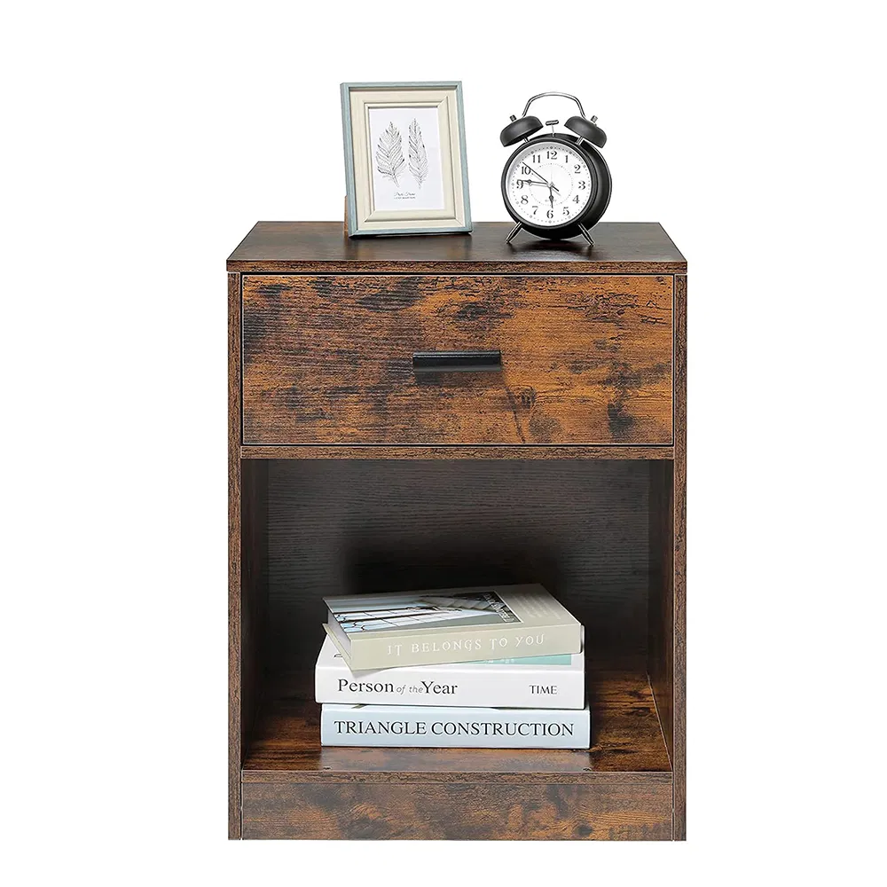 Minimalist Nightstand Wood Bedside Table for Modern Bedroom