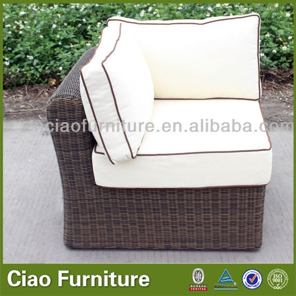 Wicker Rattan Sectional Lounge Sofa Set Garden Outdoor Furnitures (CF898)