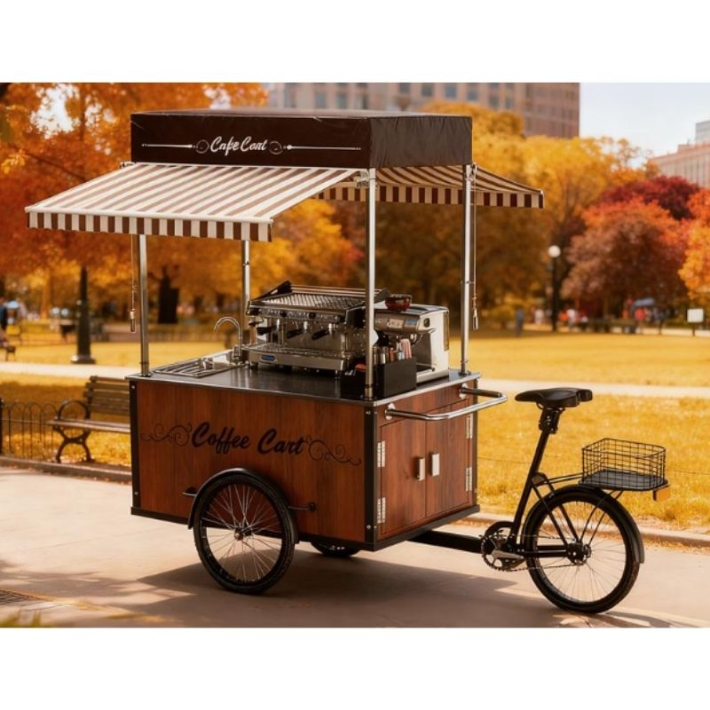 Prosky Pedal-Bar Coffee Champagne Cart for Wedding and Events