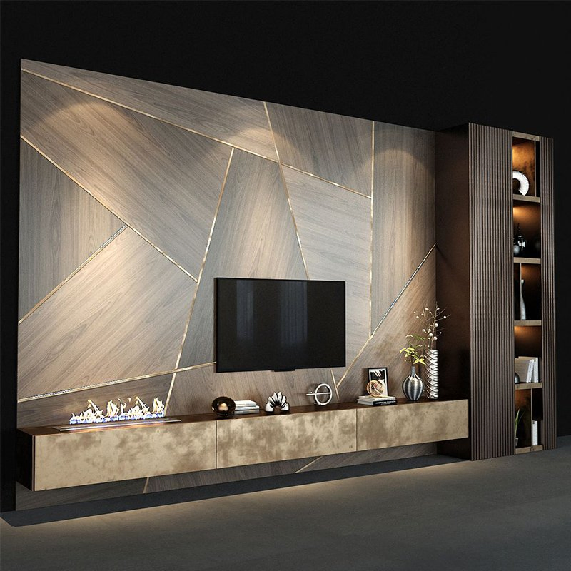 Italian Luxury Living Room Entertainment TV Stand Furniture