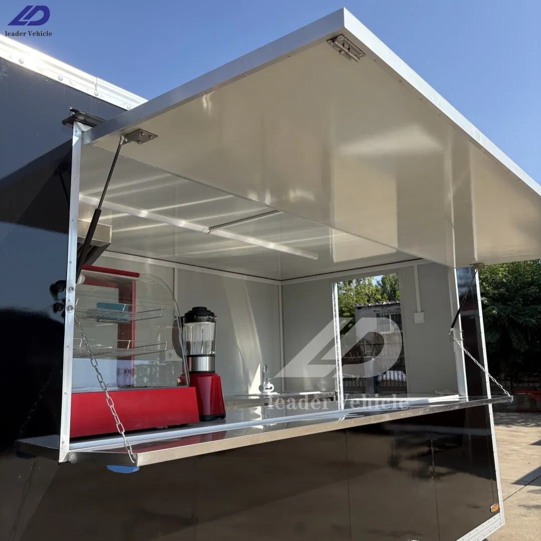 Mobile Catering Juice Beer Bar Food Trailer Fully Equipped Custom Coffee Ice Cream Burger Pizza BBQ Fast Food Cart