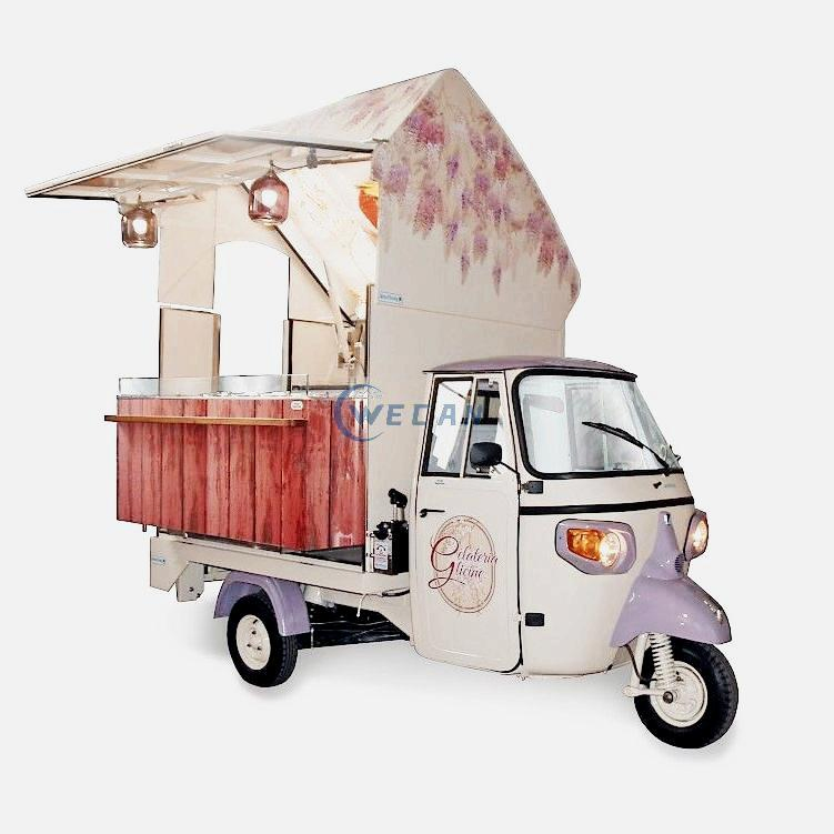Mobile Piaggio Chocolate Cart Melting Premium Bars Cart